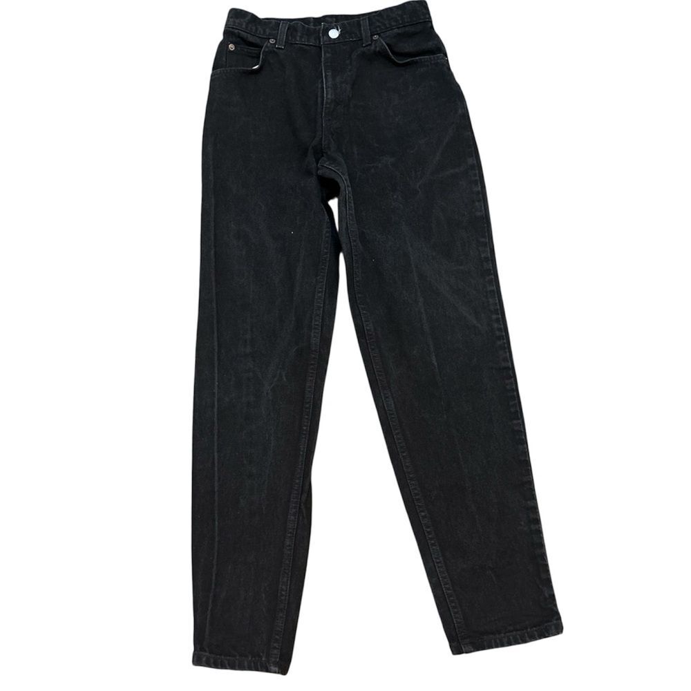 Vintage 90s Levis 950 Womens Black Jeans Relaxed Fit Orange Tab Tapered Leg SZ 9 - Picture 2 of 7